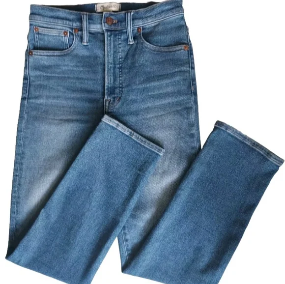 Madewell The Perfect Vintage Denim Jean Size 25 #MB687 High Rise Mom - Picture 2 of 13